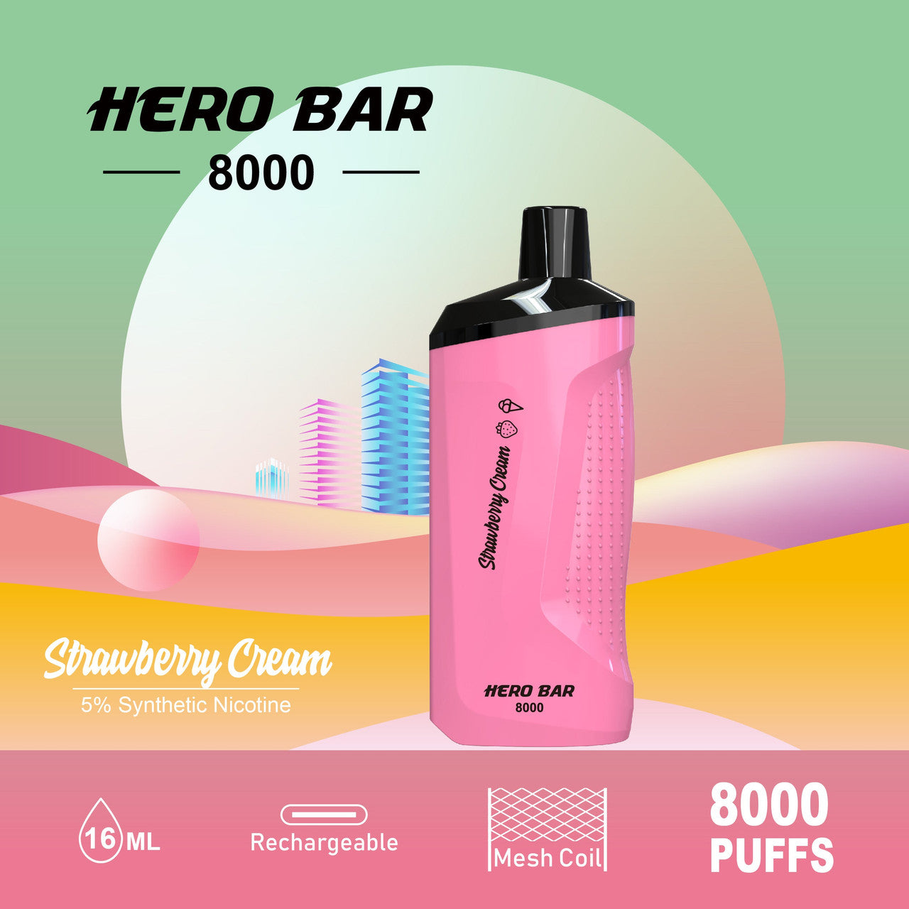 HERO Bar Rechargeable 8000 Puffs