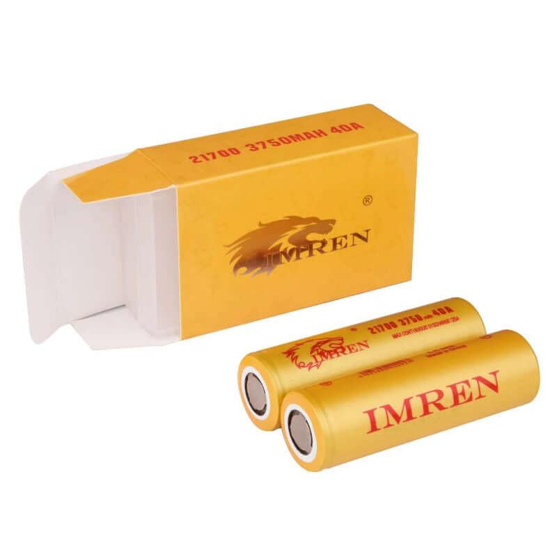 Imren 21700 3750mAh 40A battery 2-pack for advanced vaping