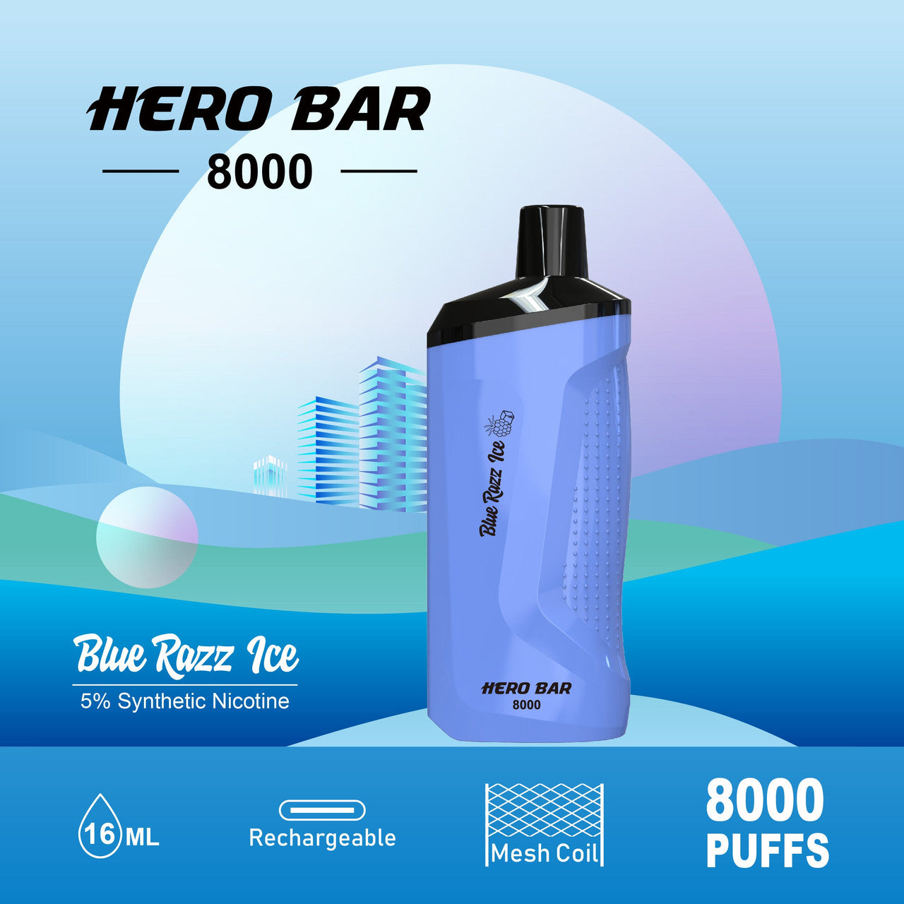 HERO Bar Rechargeable 8000 Puffs