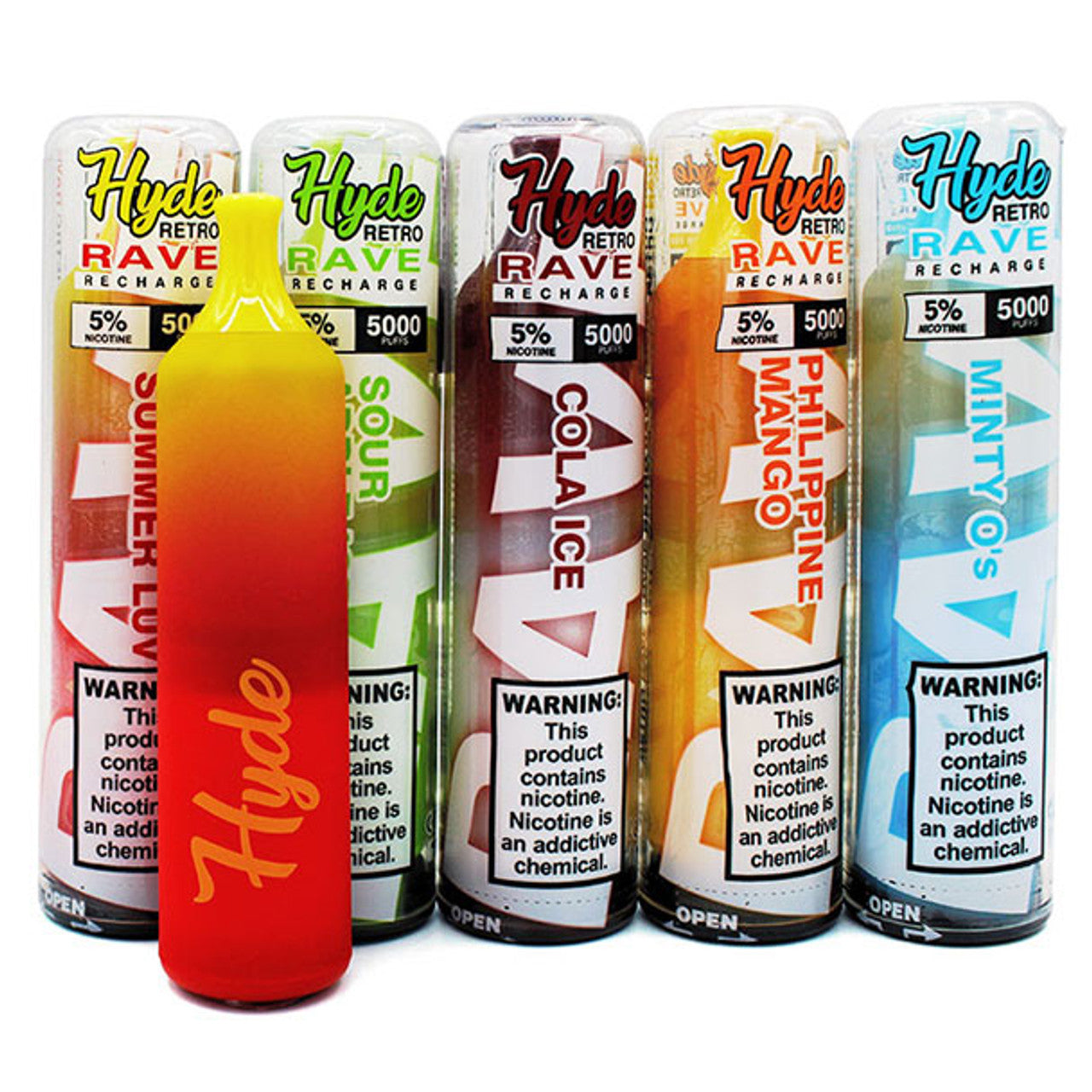 Hyde Retro RAVE Recharge 5000 puffs