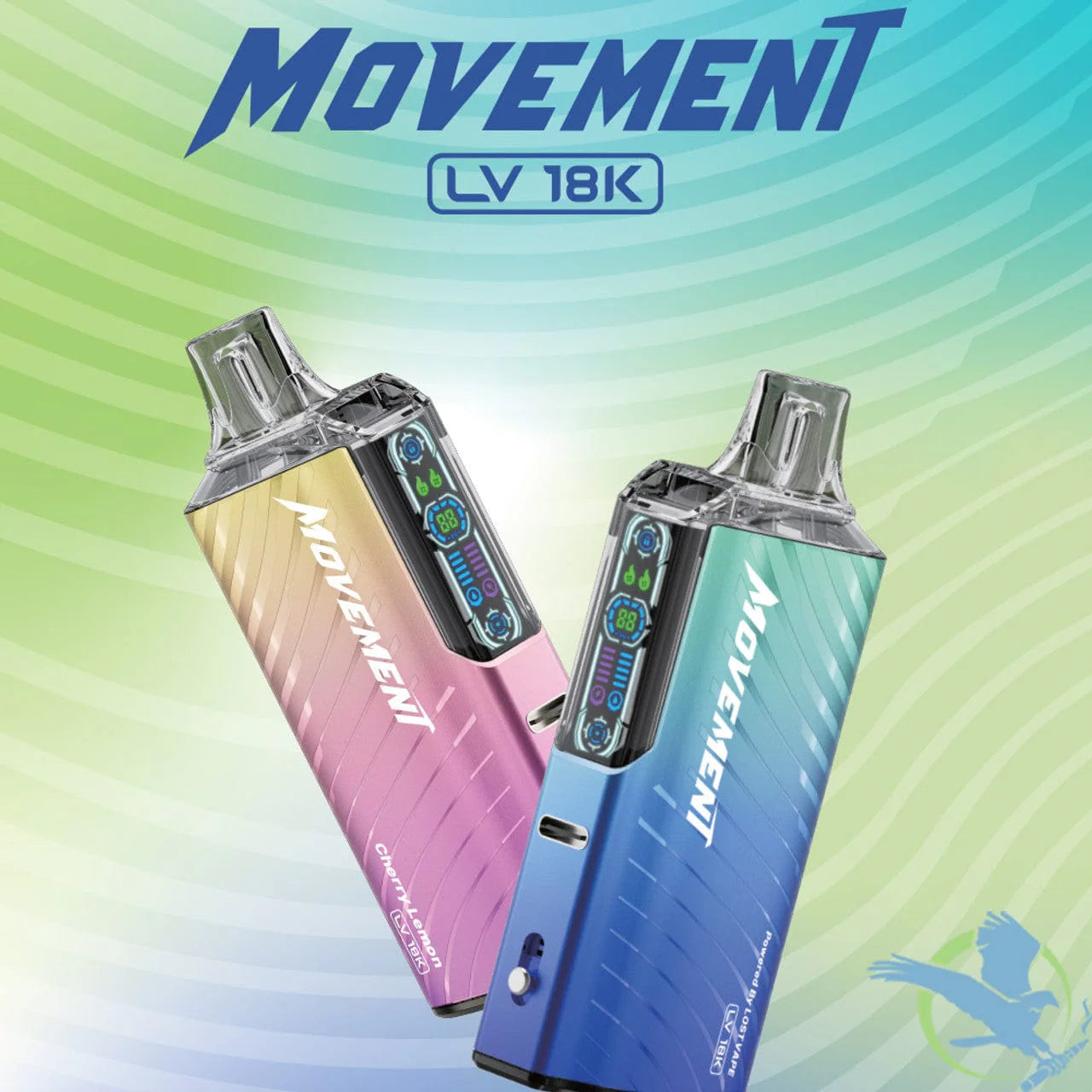 Movement LV18000 disposable vape providing up to 18000 puffs