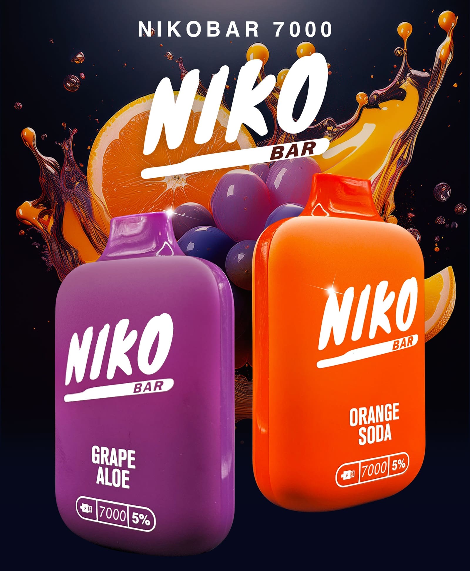 Niko Bar 7000 disposable vape offering 7000 puffs