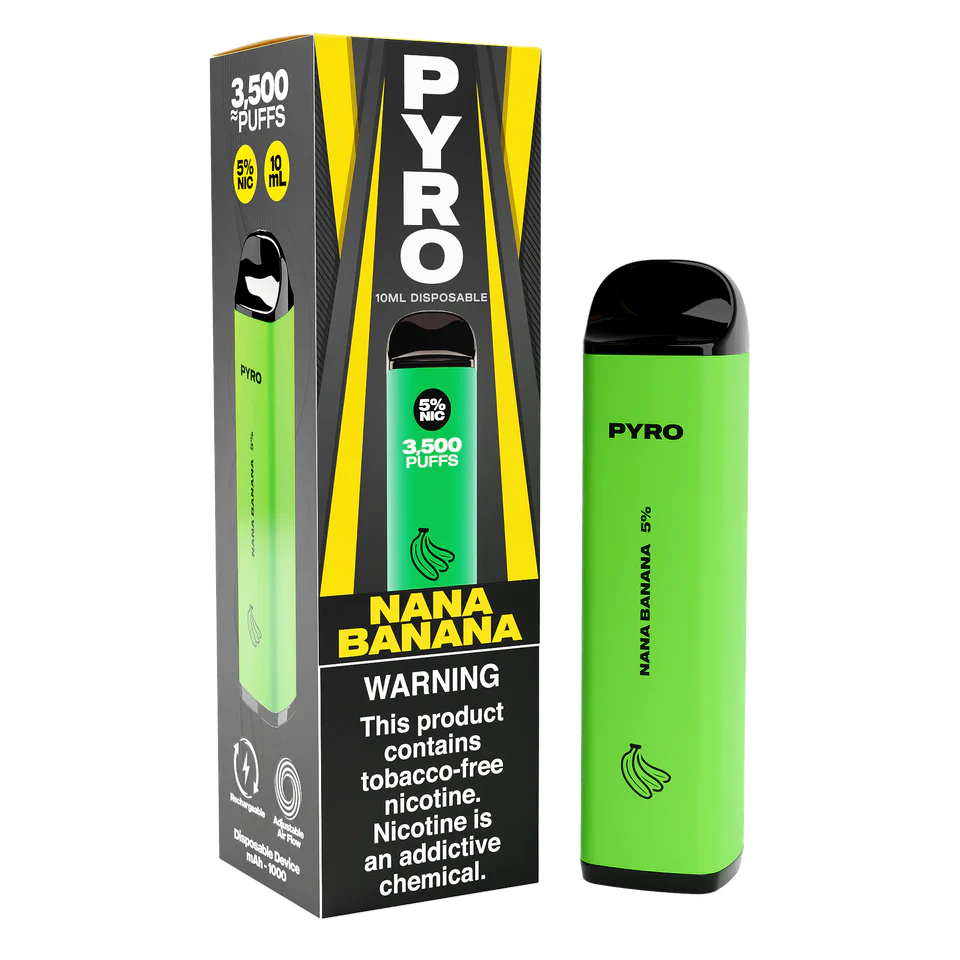 Pyro 3500 disposable vape with 3500 puffs for extended use