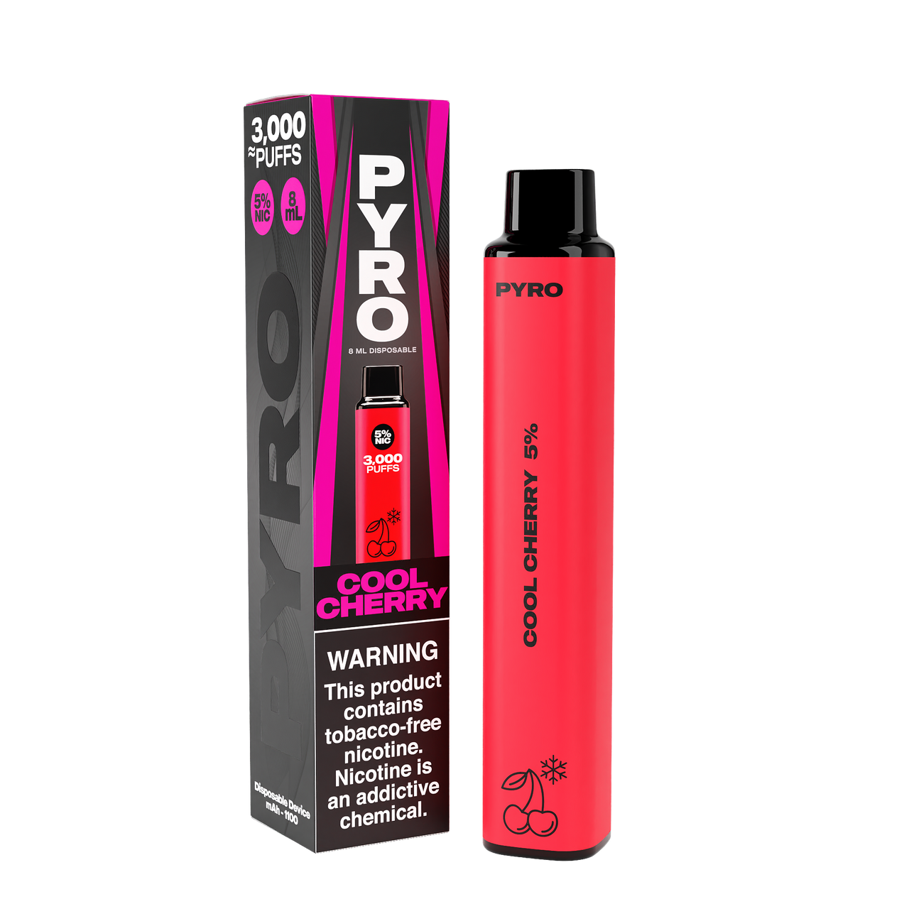 Pyro 3000 disposable vape providing up to 3000 puffs