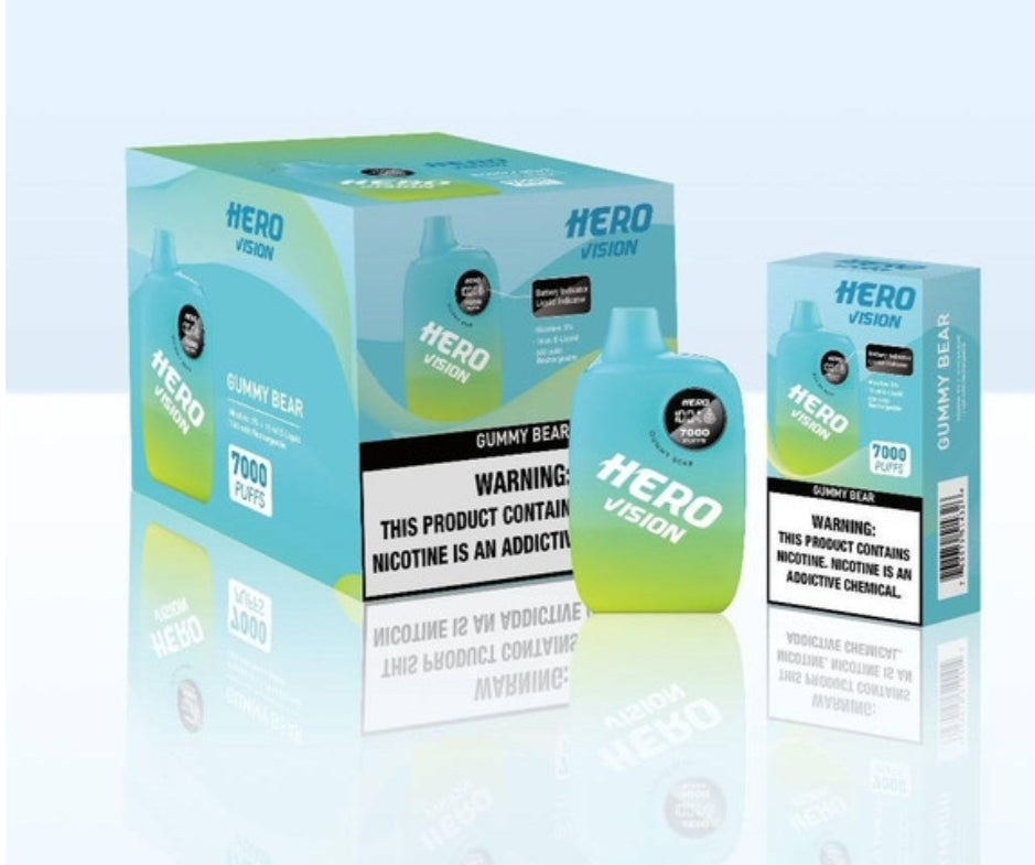 HERO VISION DISPOSABLE VAPE 7000 PUFFS