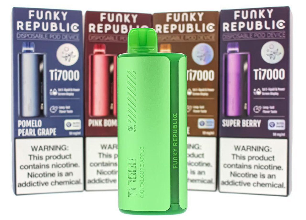 Funky Republic TI7000 disposable vape with 7000 puffs