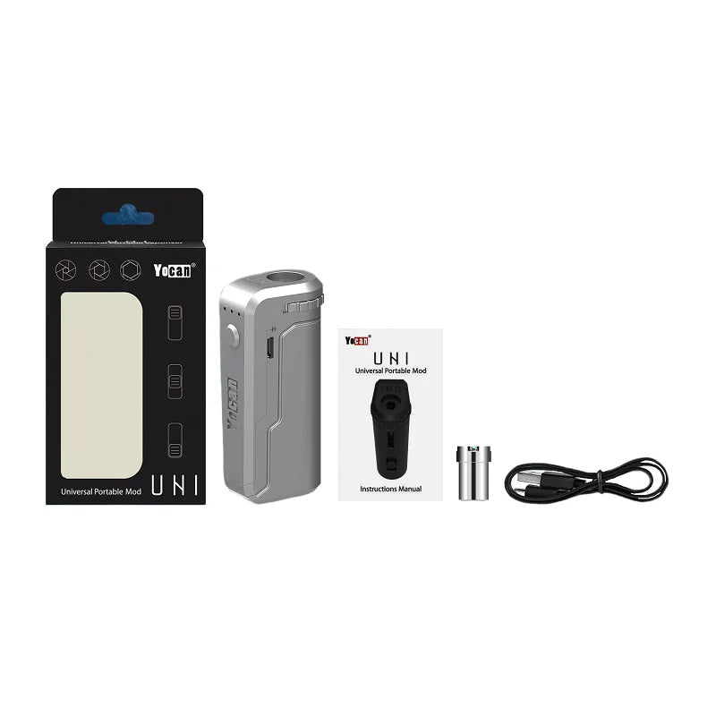 Yocan Uni box mod with adjustable voltage and magnetic connection