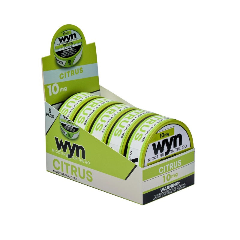 WYN nicotine pouches 5-pack, designed for discreet nicotine consumption
