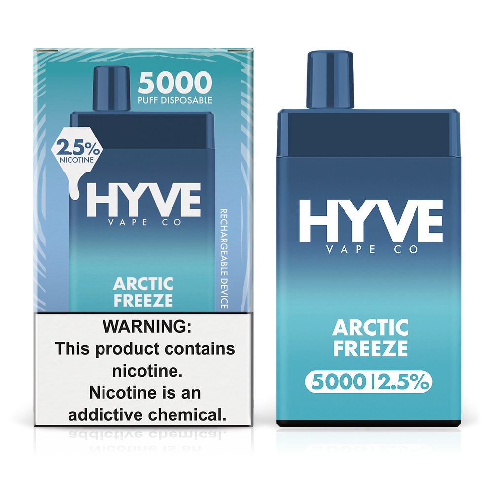 Hyve 5000 disposable vape with 5000 puffs