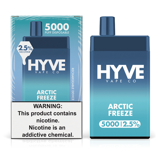 Hyve 5000 disposable vape with 5000 puffs