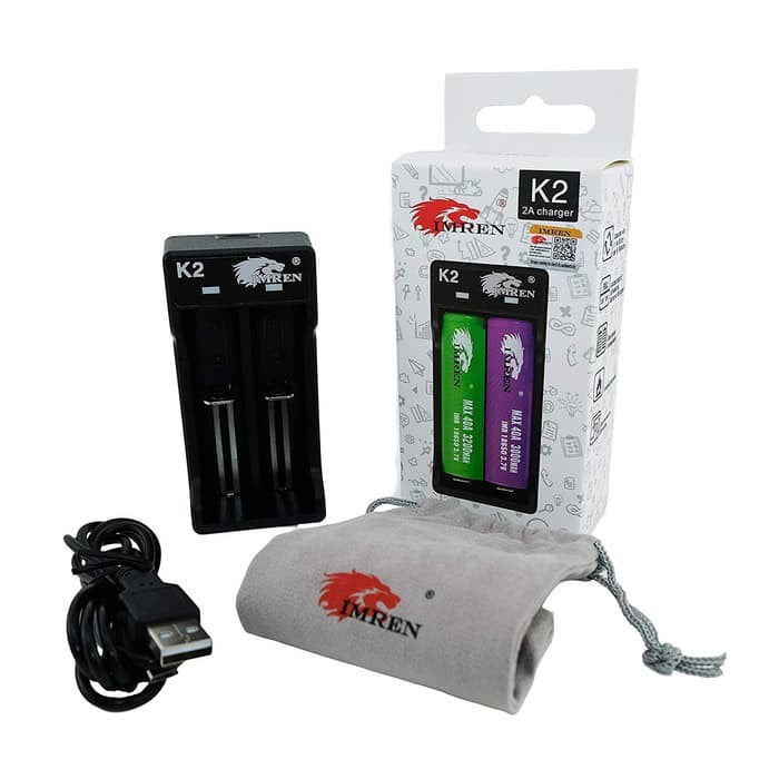 Imren K2 chargers for reliable charging of vaping batteries