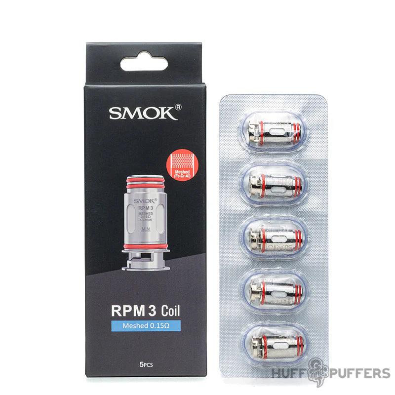 Smok RPM3 mesh coils 5-pack for consistent vapor production