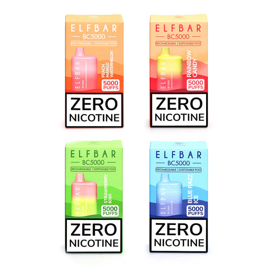 Elfbar zero nicotine disposable vape for a nicotine-free experience