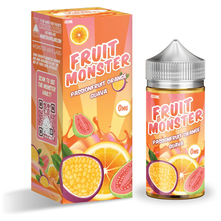 Fruit Monster premium e-liquid 100ml bottle with fruity flavors