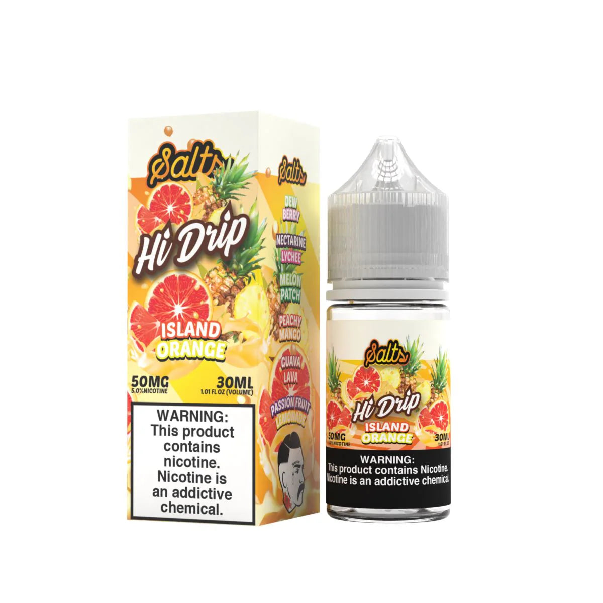 Hi-Drip salt nicotine premium e-liquid 30ml bottle for strong nicotine satisfaction