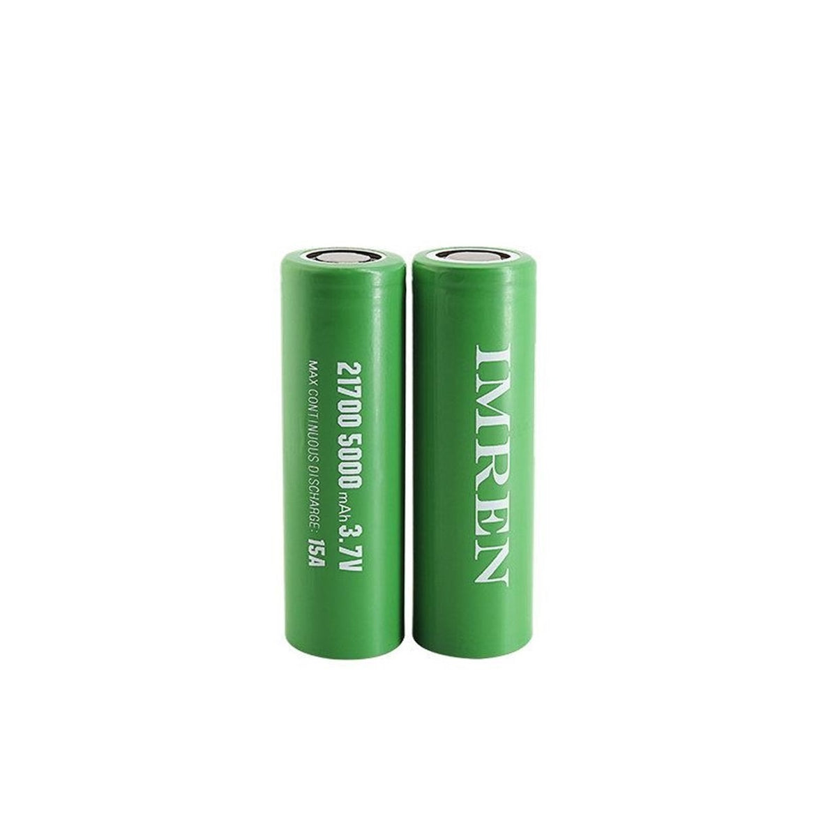 Imren 21700 5000mAh 15A 2-pack rechargeable batteries for vape devices