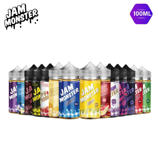 Jam Monster premium e-liquid 100ml for a sweet and rich flavor