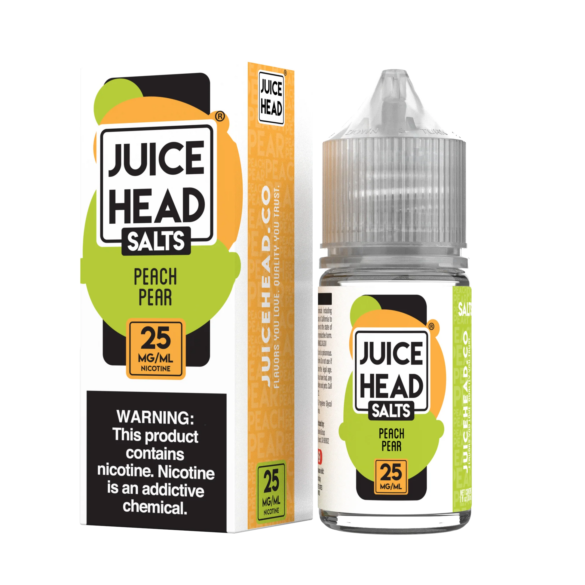 Juice Head Salts Watermelon Strawberry e-liquid 30ml bottle with sweet fruit flavors