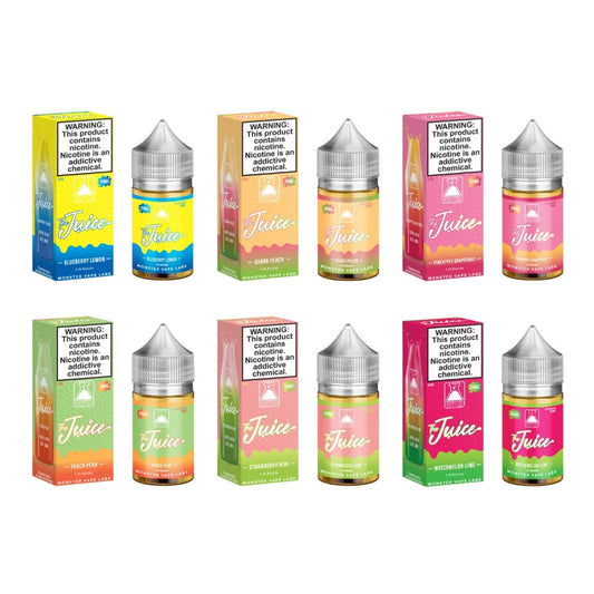 The Juice salt nicotine e-liquid 30ml bottle for intense flavor
