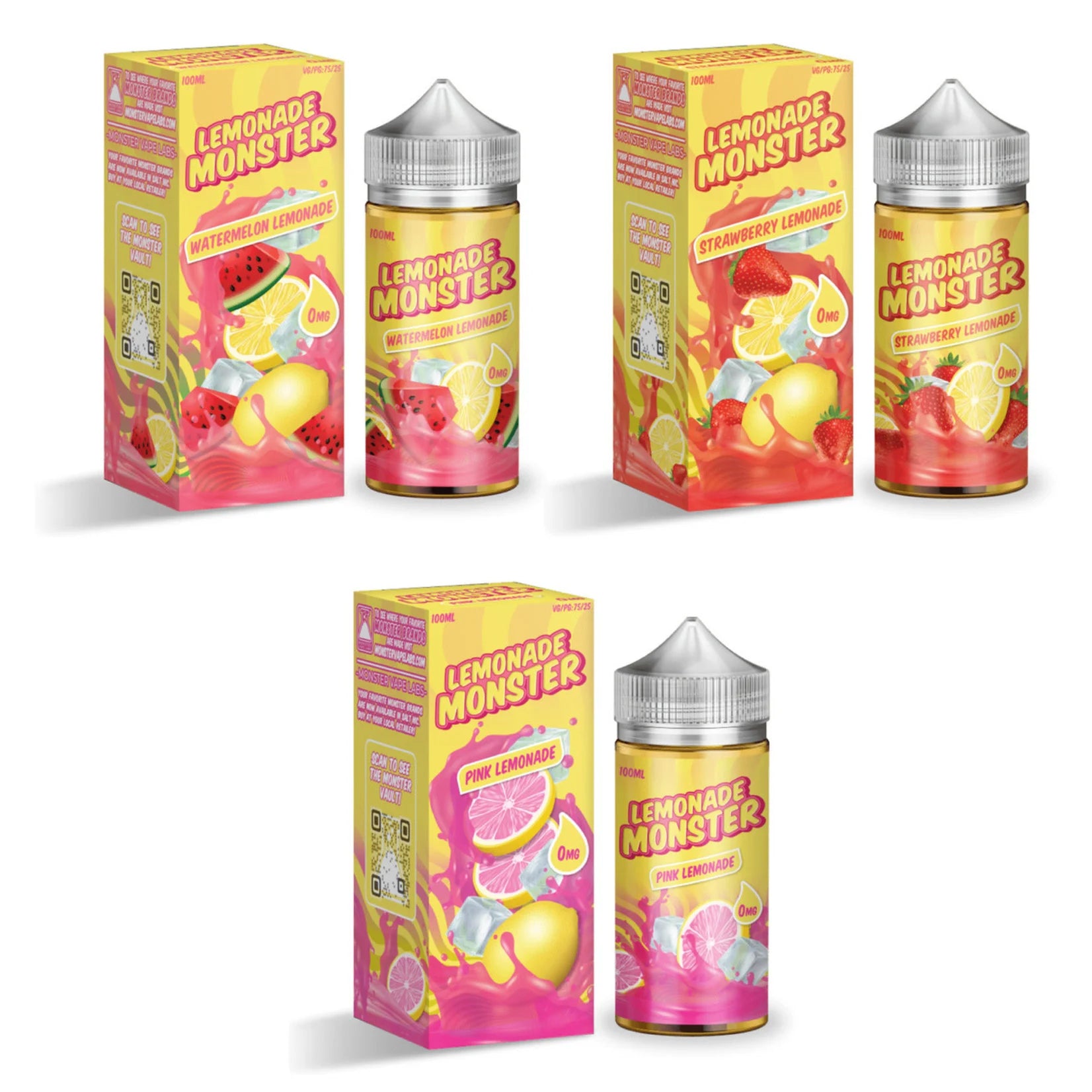 Lemonade Monster premium e-liquid 100ml bottle for tangy lemonade flavors