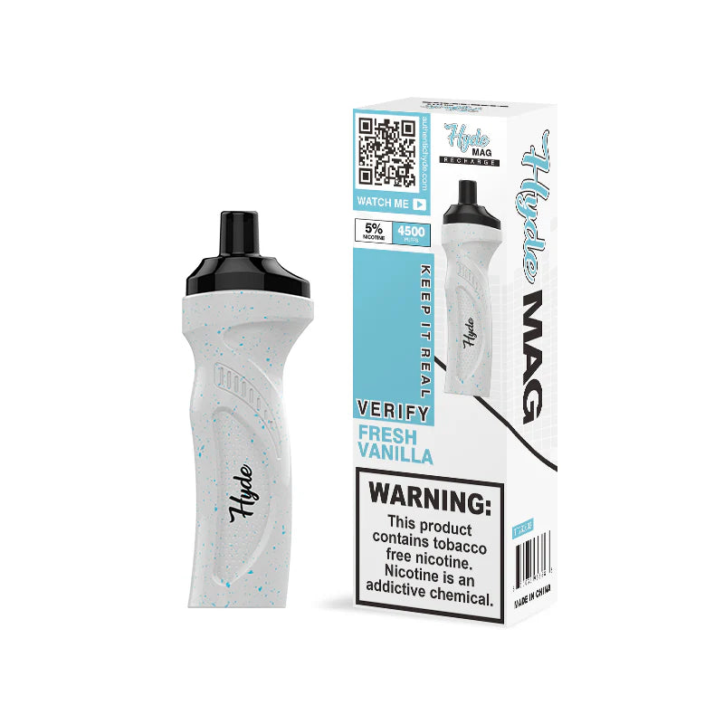 Hyde Mag rechargeable disposable vape with 4500 puffs for a powerful vaping experience