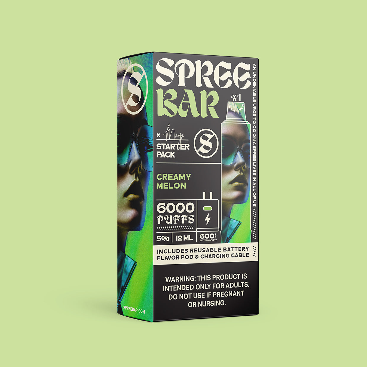 Spree Bar 6000 flavor pod for enhanced vaping experience with refillable options