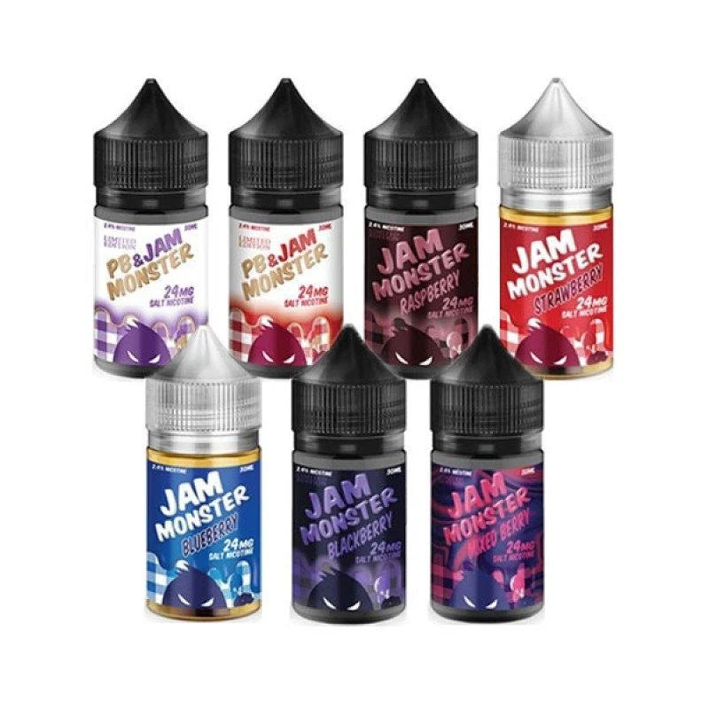 Jam Monster premium e-liquid 100ml bottle with sweet jam flavors