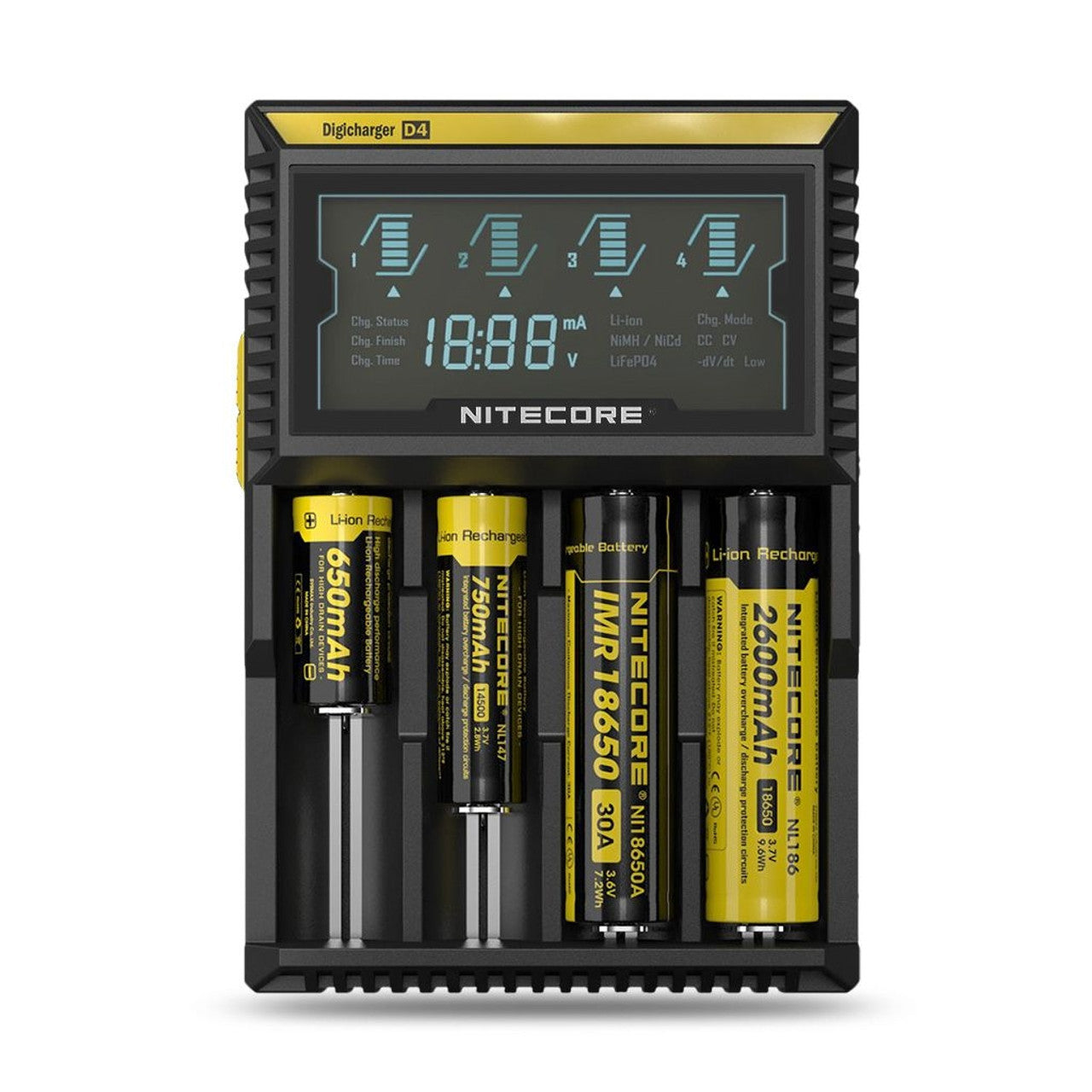 Nitecore D4 Intellicharger for safe and efficient battery charging