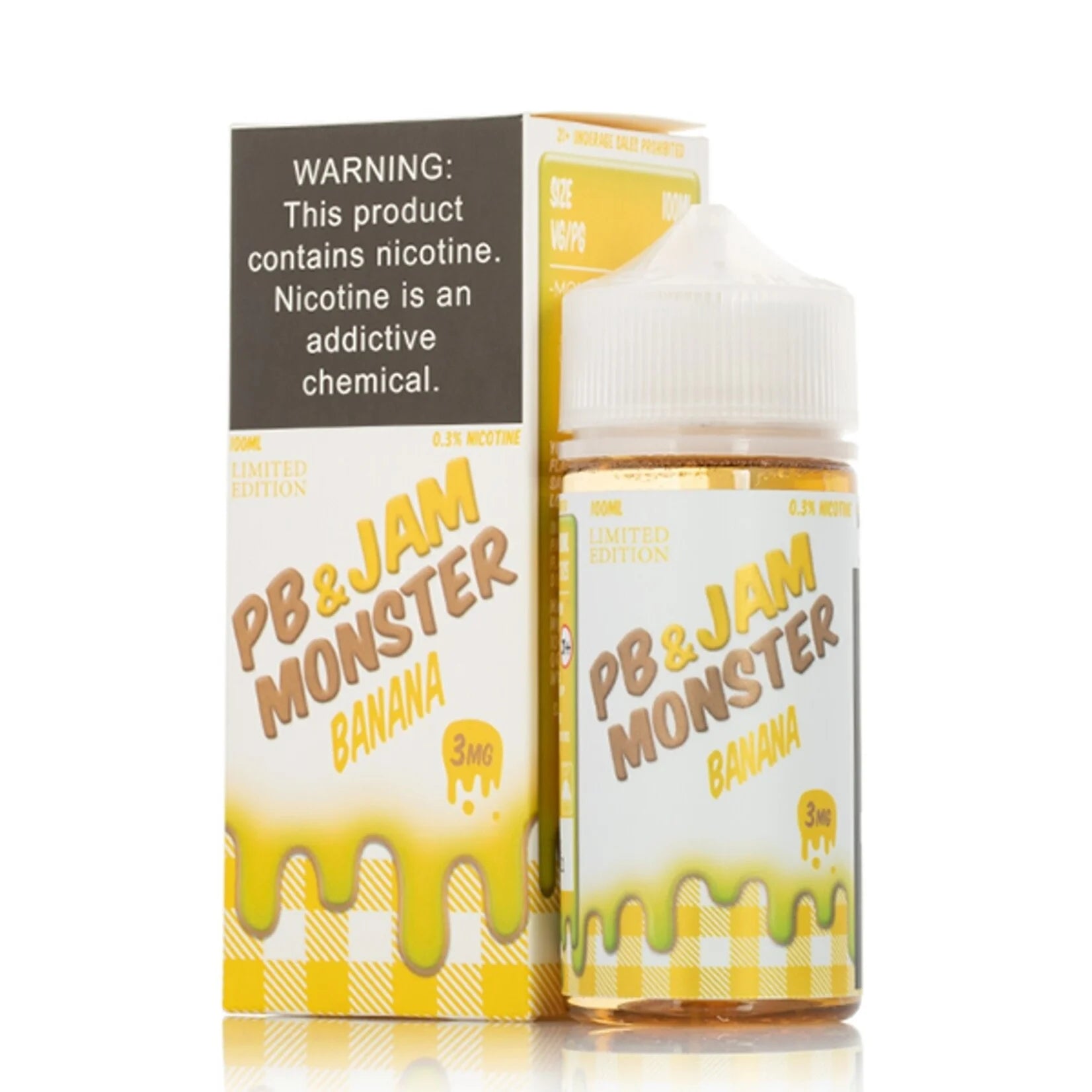 PB & Jam Monster premium e-liquid 100ml bottle featuring peanut butter and jam flavors