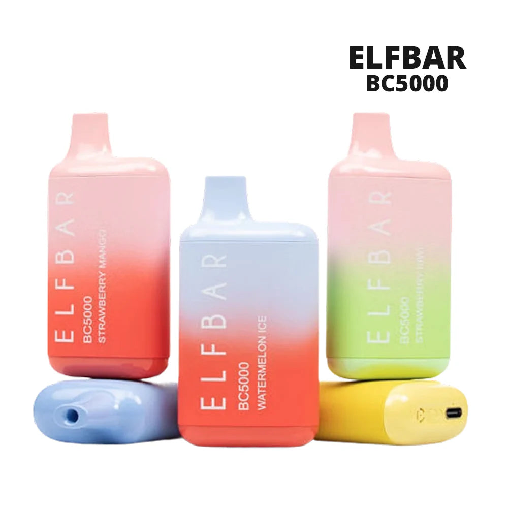 Elf Bar BC5000 disposable vape with 5000 puffs for extended vaping
