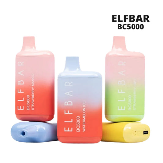 Elf Bar BC5000 disposable vape with 5000 puffs for extended vaping
