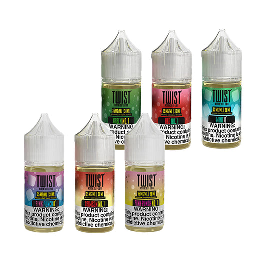 Twist menthol tobacco premium e-liquid 60ml 2-pack for a smooth menthol flavor