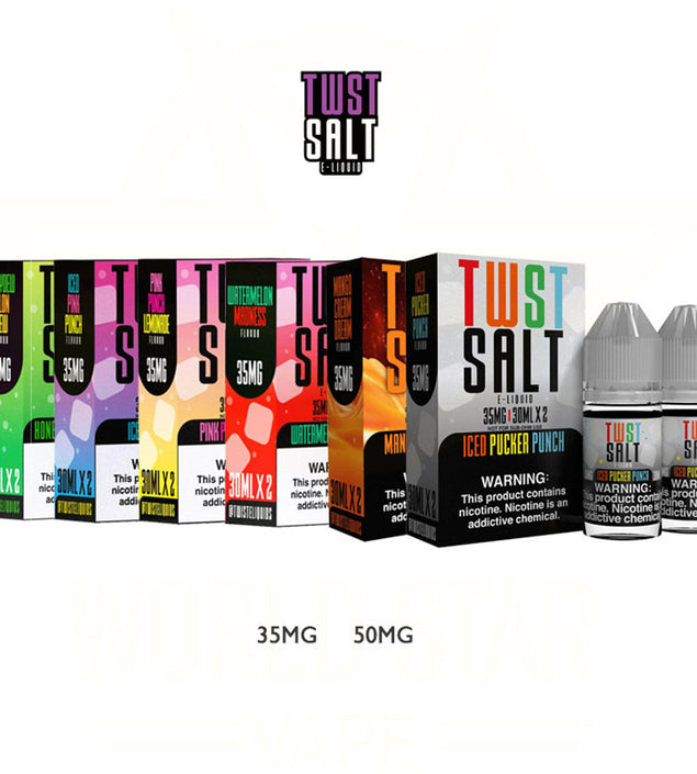 Twist salt nic premium e-liquid 30ml 2-pack for smooth nicotine satisfaction