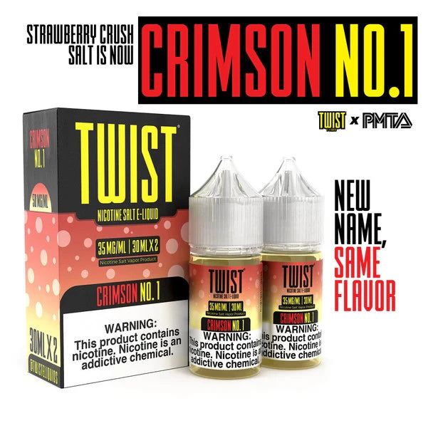 Twist salt nic premium e-liquid 30ml 2-pack for smooth nicotine satisfaction