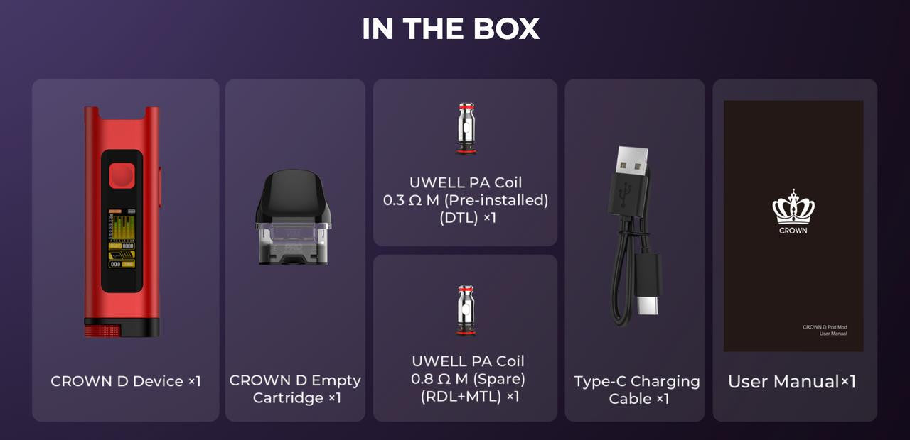 Uwell Crown D Pod Kit