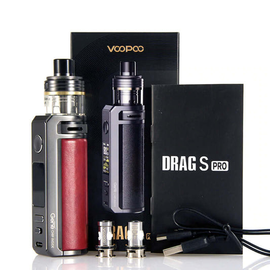 Voopoo Drag S Pro kit featuring adjustable wattage and sleek design