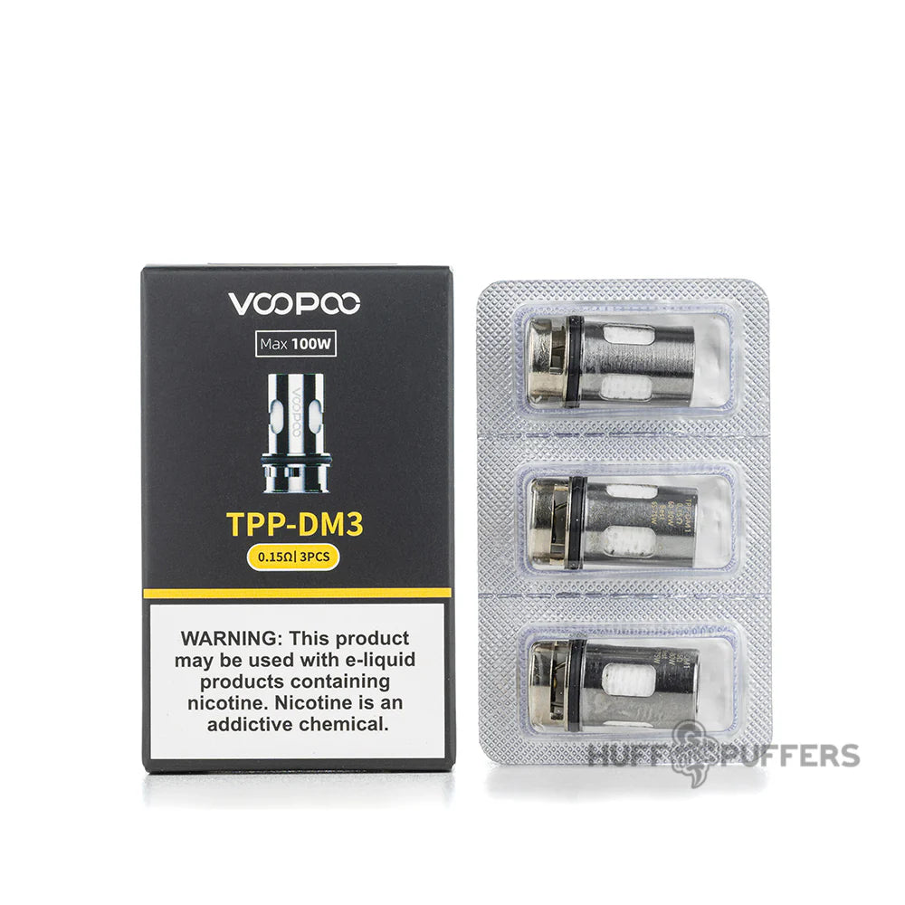 Voopoo TPP series replacement coils 3-pack for consistent vaping